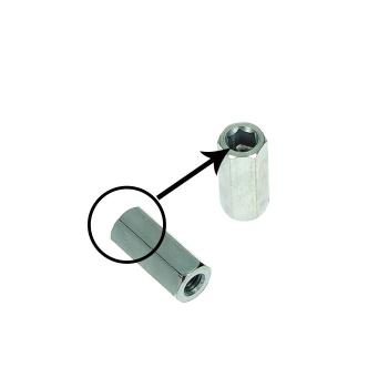 Auspuffmutter M6 hoch mit Inbus innen